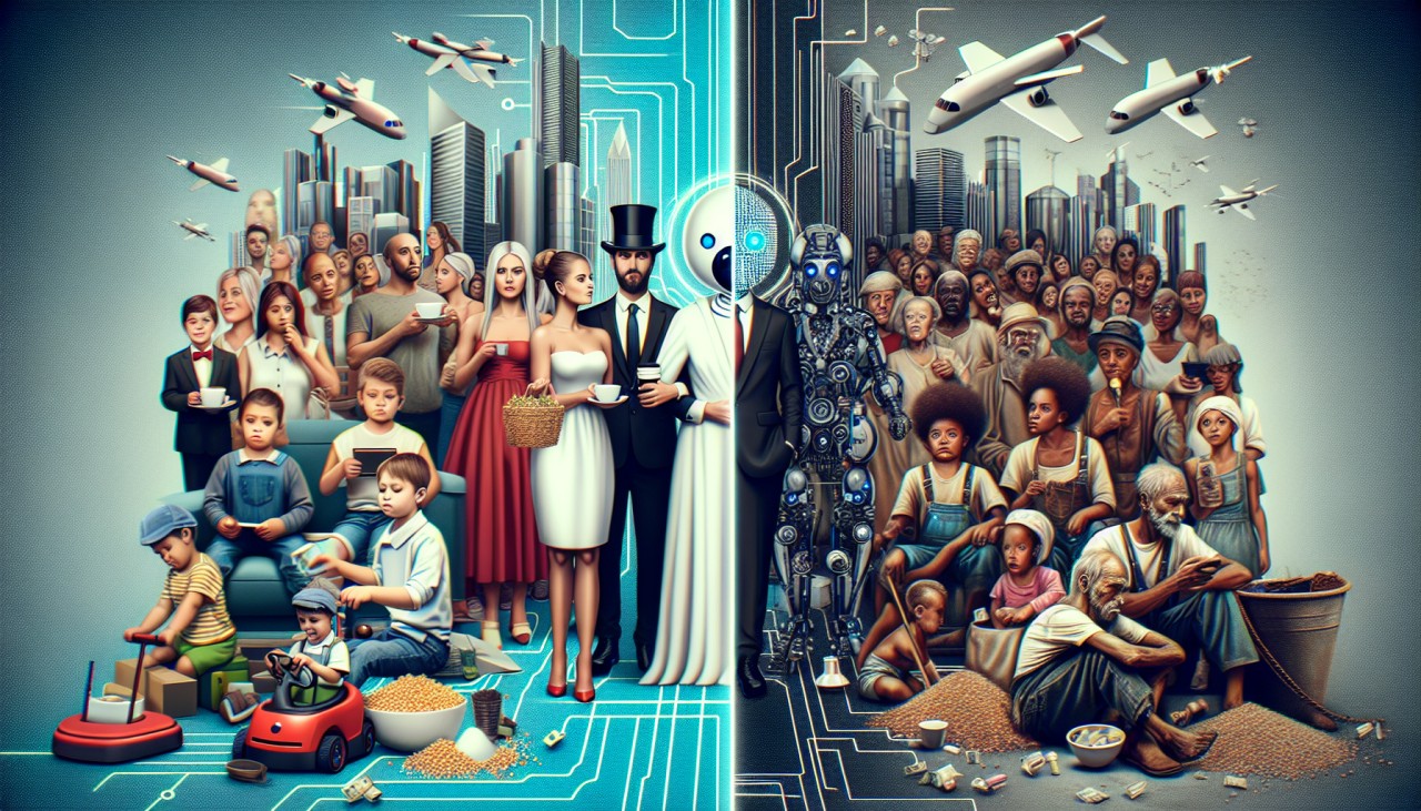 The Double-Edged Sword of AI Wealth Inequality